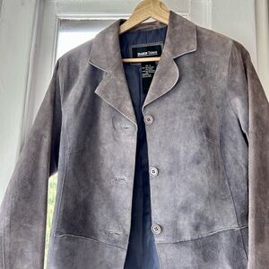 Brandon Thomas Suede Leather lilac purple jacket